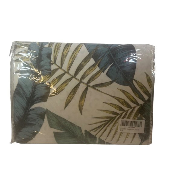 Duvet Cover Queen Set Luxury Microfiber Tropical 90x 90” Cover 2-Pillow Shams - Picture 8 of 9